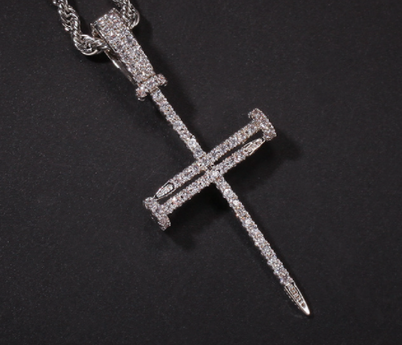 Cross Pendant Hip Hop Necklace Men