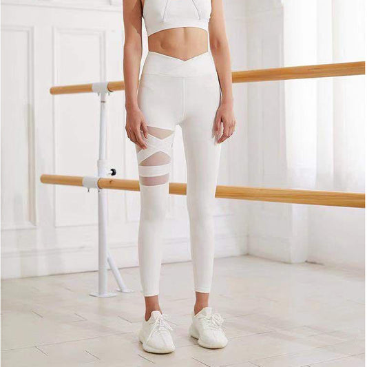 Gym Leggings Cross High Waist Yoga Pants