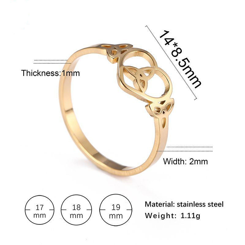 Love Ring Creative Design Petal Ring Women