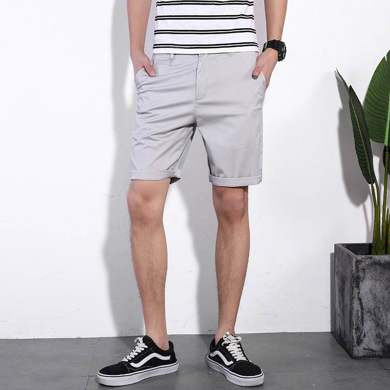 Men's Casual Cotton Solid Color  Shorts