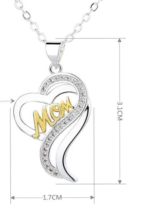 Silver Mother's Day Necklace For Women