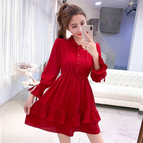 Fashion Very Fairy Slim Chiffon Dress Women