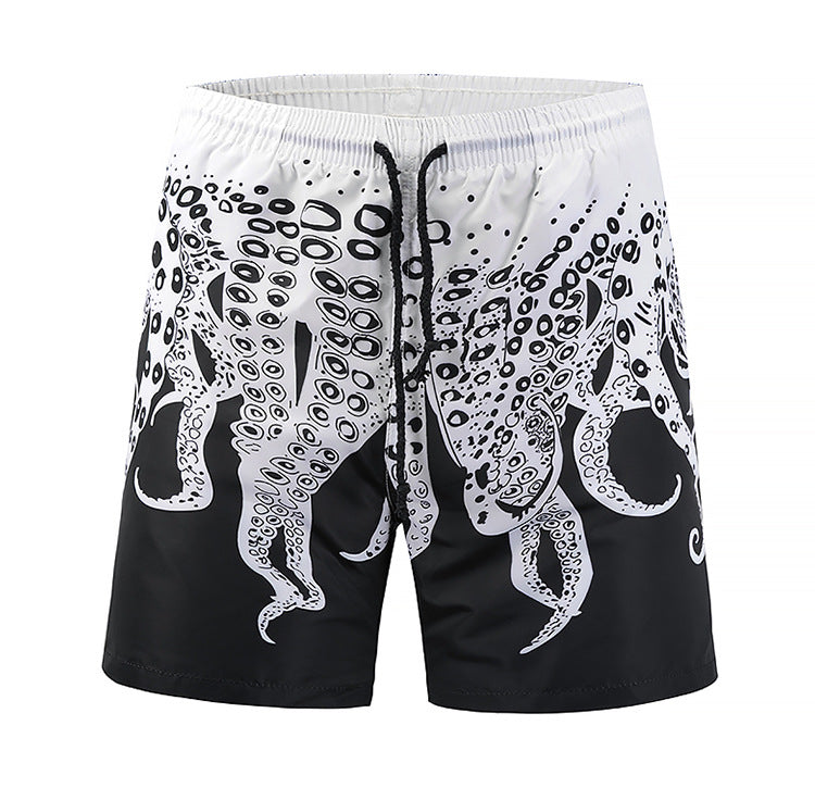 New European code swimming trunks creative pineapple printed beach pants