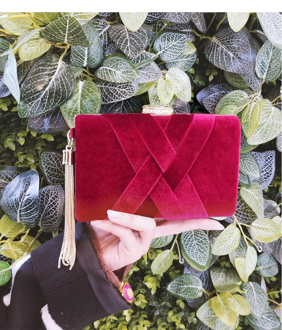 Milisente 2021 New Arrival Women Clutch Bags Top Quality Suede Clutches Purses Ladies Tassels Evening Bag Wedding Clutches