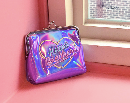 Bentoy Harajuku Girl Crush Mini Hologram Wallet Purse Women Laser Embroidery Short Wallet Clutch Card Holder Coin Purse Money B