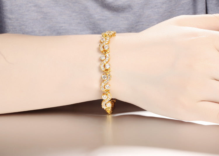 Gold-plated bracelet for women