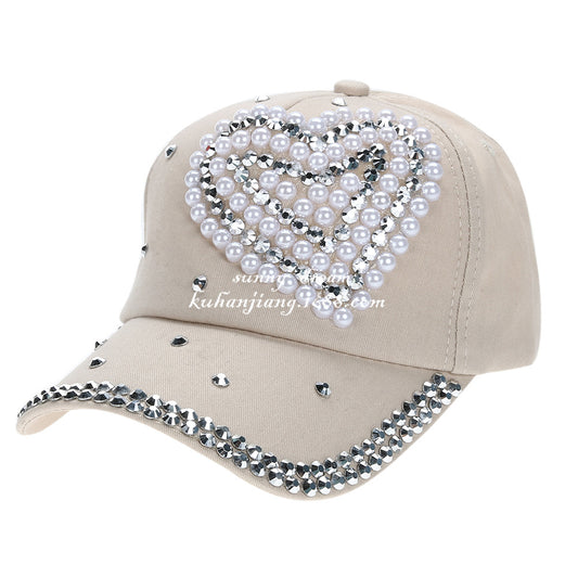 Love Cap With Pearls And Diamonds