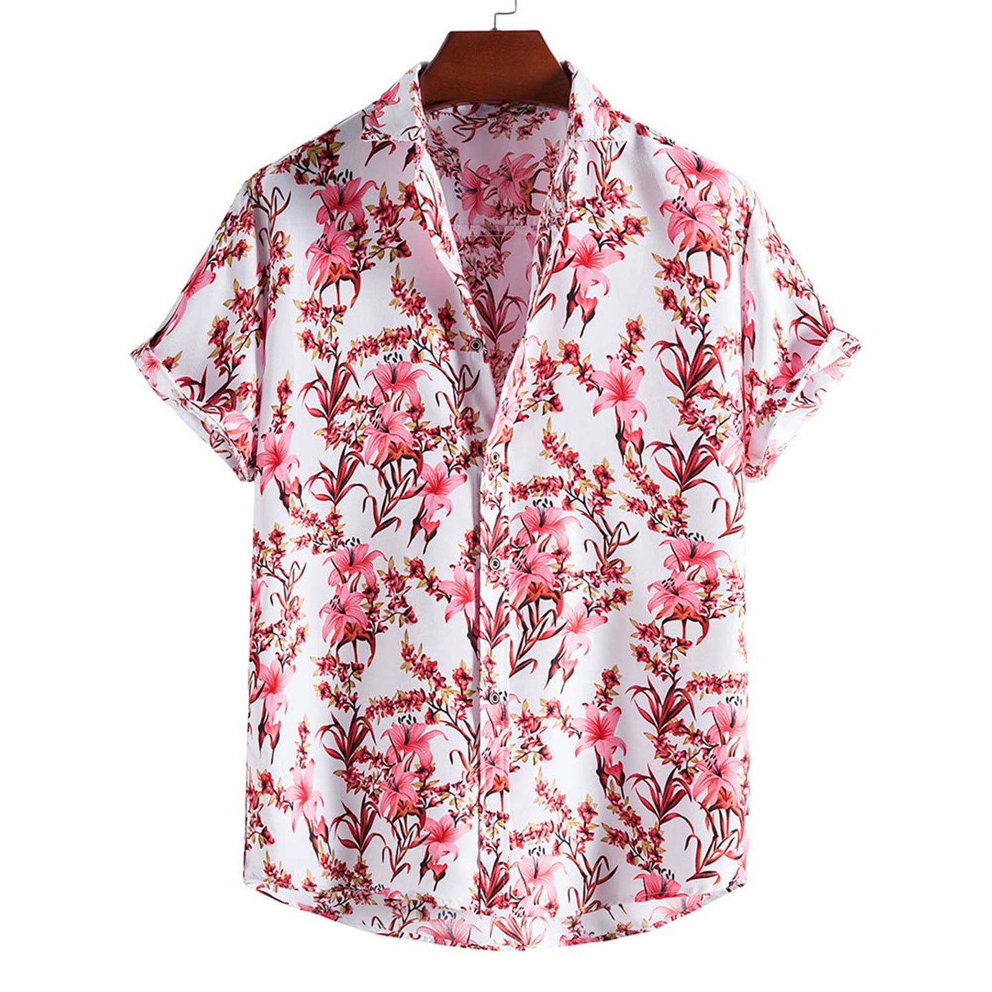 Beach Men's Short-sleeved Shirt