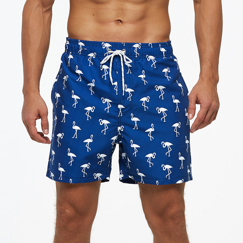 Beach Shorts Men's Quick-Drying Mesh Lined Swimming Trunks Surf Shorts