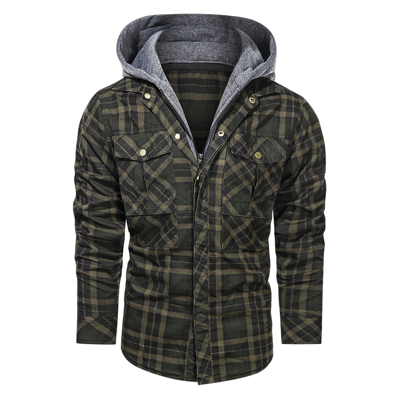 Men Warm Jacket Fleece Thick Autumn Winter Detachable Hoodies Jackets Men Slim Fit Men Clothing