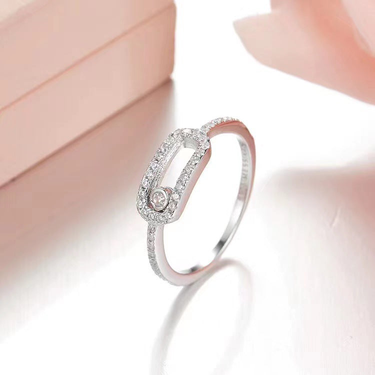 Bead Ring Women Fashion Big Brand Light Luxury Niche Exquisite Ring