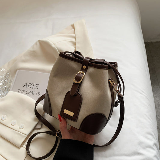 New Trendy Bucket PU Leather Handbag For Women Luxury Messenger Shoulder Bag 2021 Hot Sale