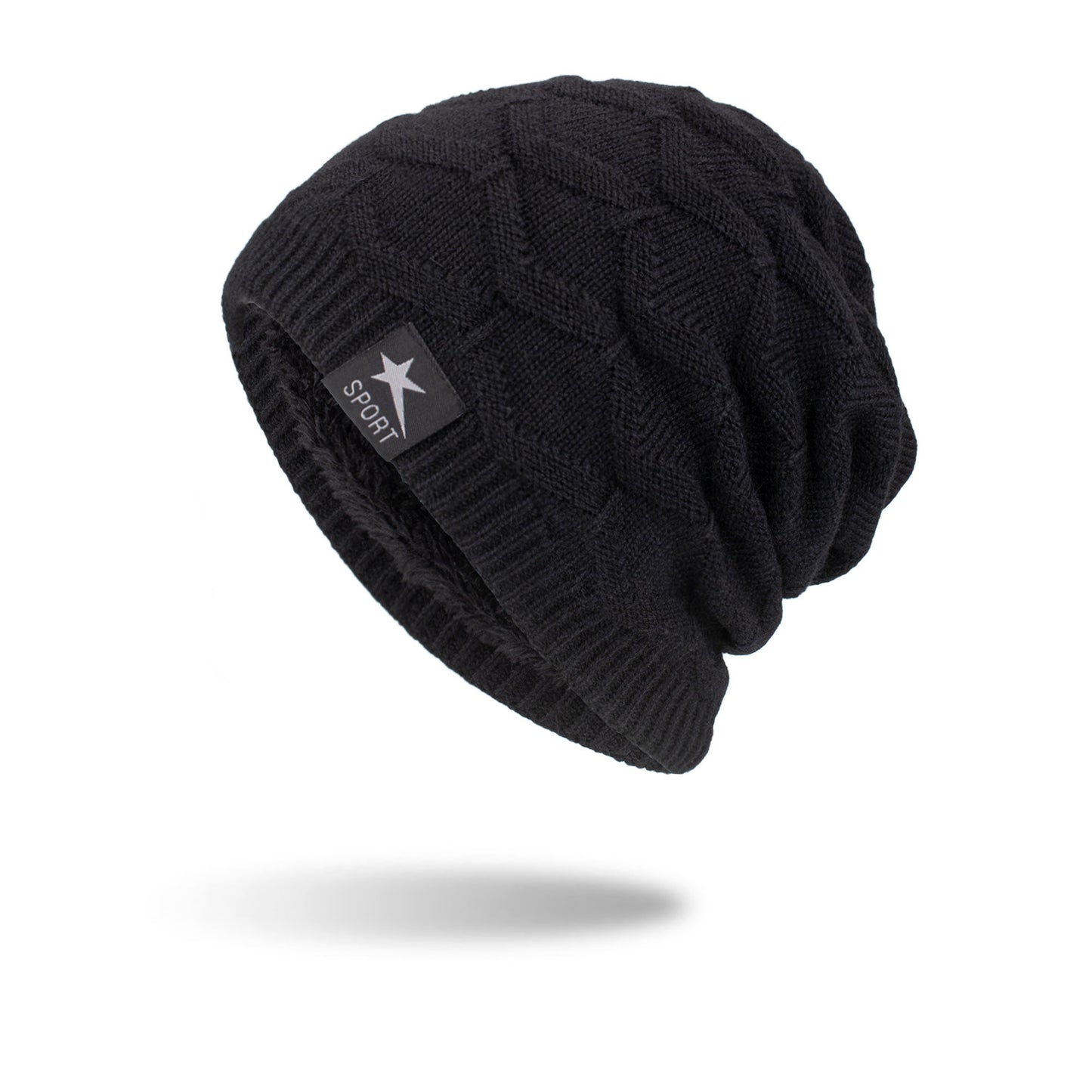 Men's Knitted Woolen Thick Warm Toe Cap Sports Cap