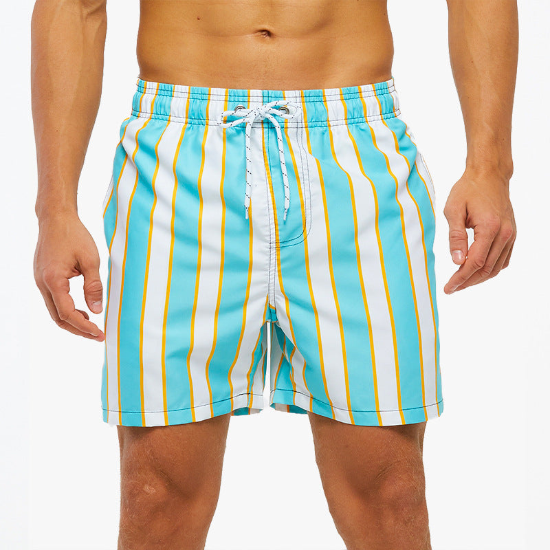 Beach Shorts Men's Quick-Drying Mesh Lined Swimming Trunks Surf Shorts