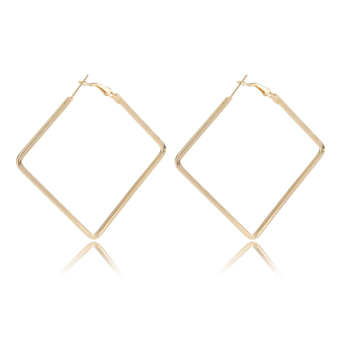 Simple Geometric Irregular Big Earrings Women