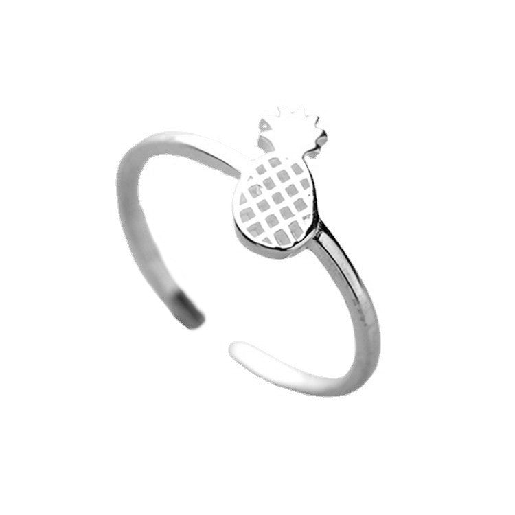 Simple Forest Sweet Pineapple Ring Women