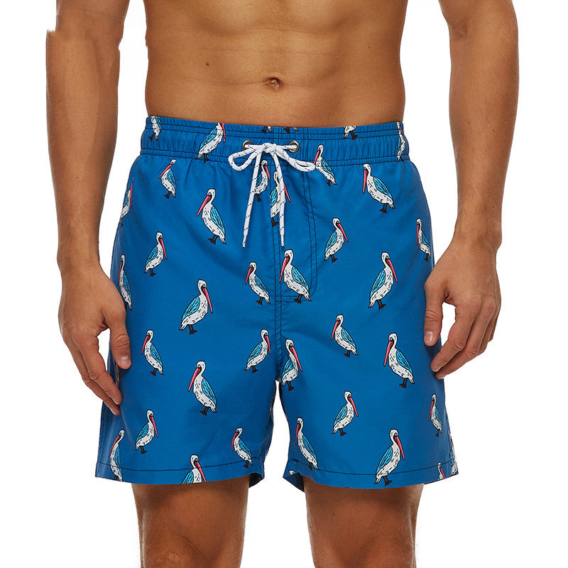 Beach Shorts Men's Five-point Swimming Trunks