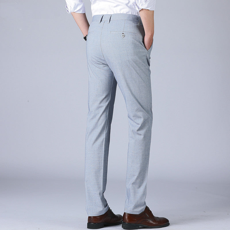 Woodpecker Middle-aged Thin Men''s Pants Summer Non Ironing