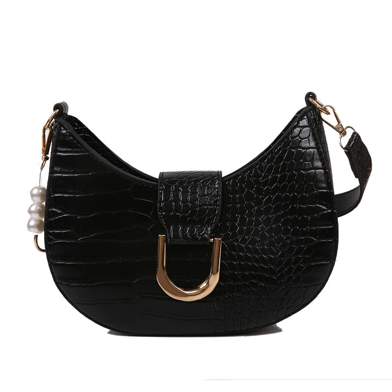 Solid Color New Texture Baguette Bag Underarm Bag