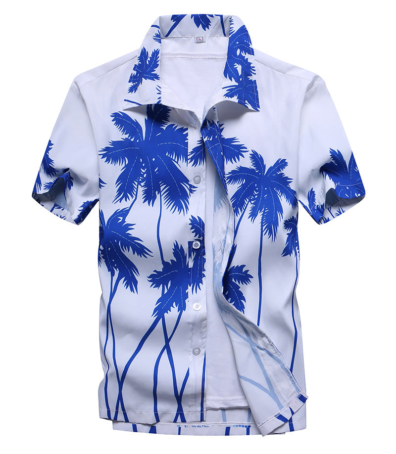 Beach shirt with short sleeves