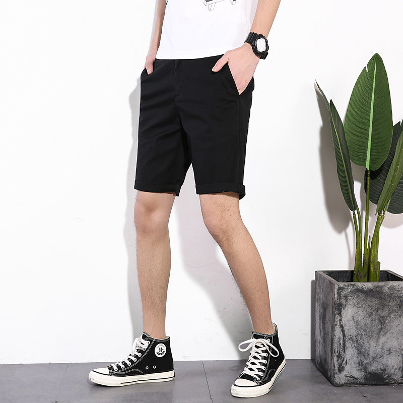 Men's Casual Cotton Solid Color  Shorts