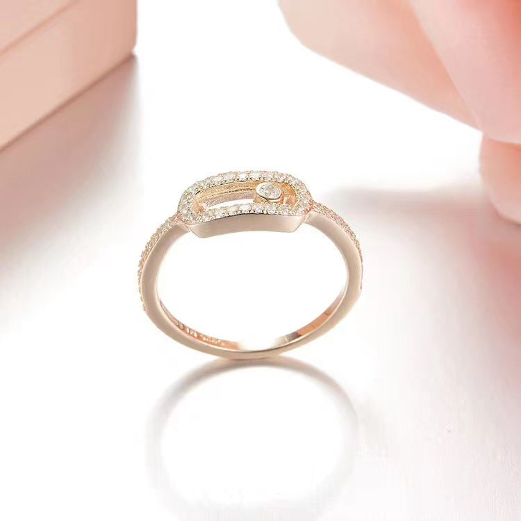 Bead Ring Women Fashion Big Brand Light Luxury Niche Exquisite Ring
