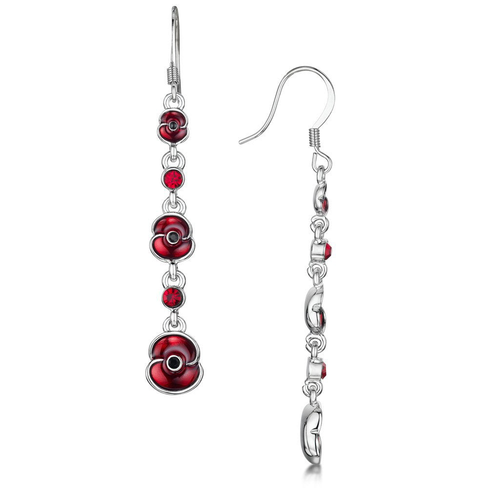 Red Dripping Earrings Jewelry Women