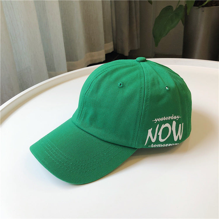 Casual Letter Embroidery Cap