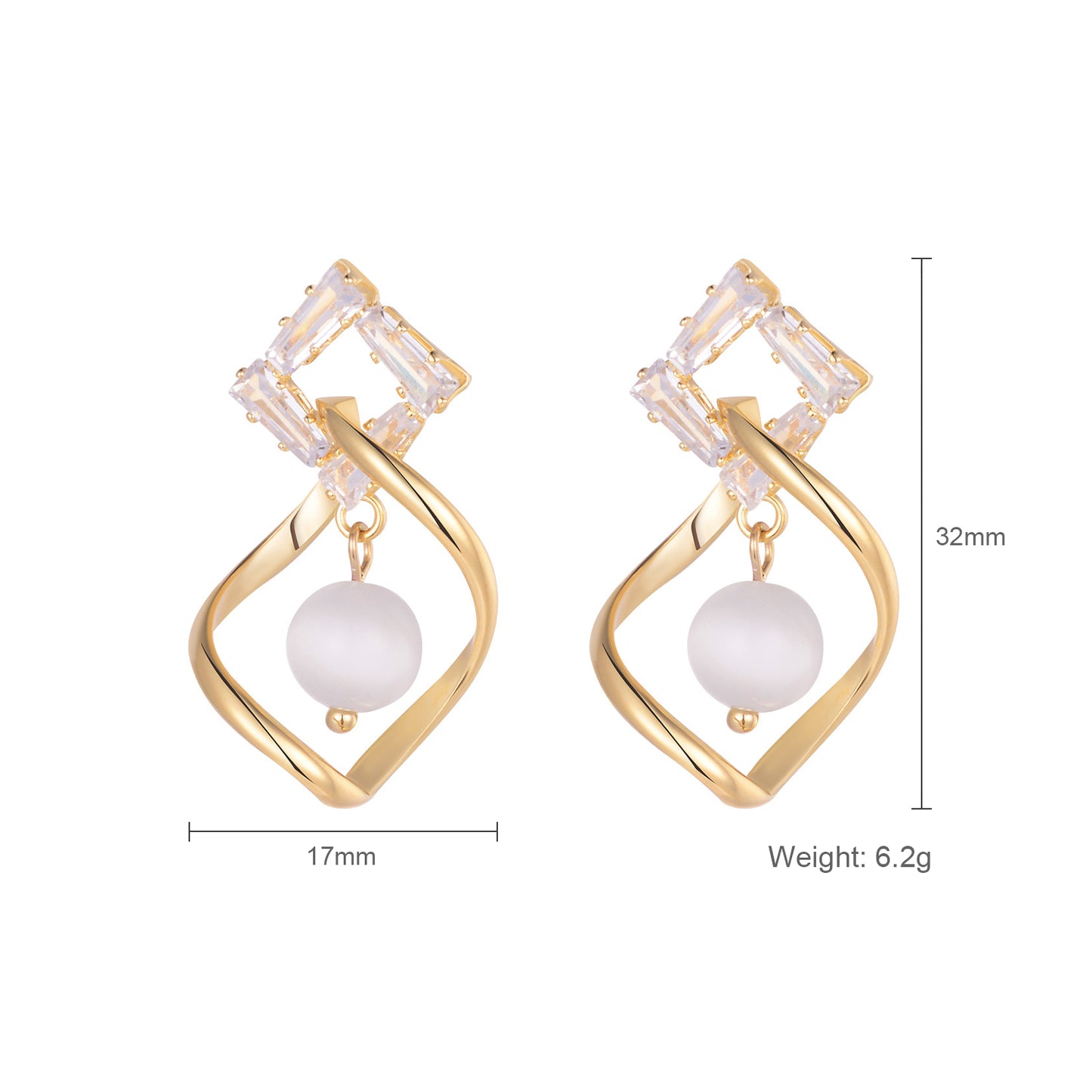 Opal Butterfly Stud Earrings Women