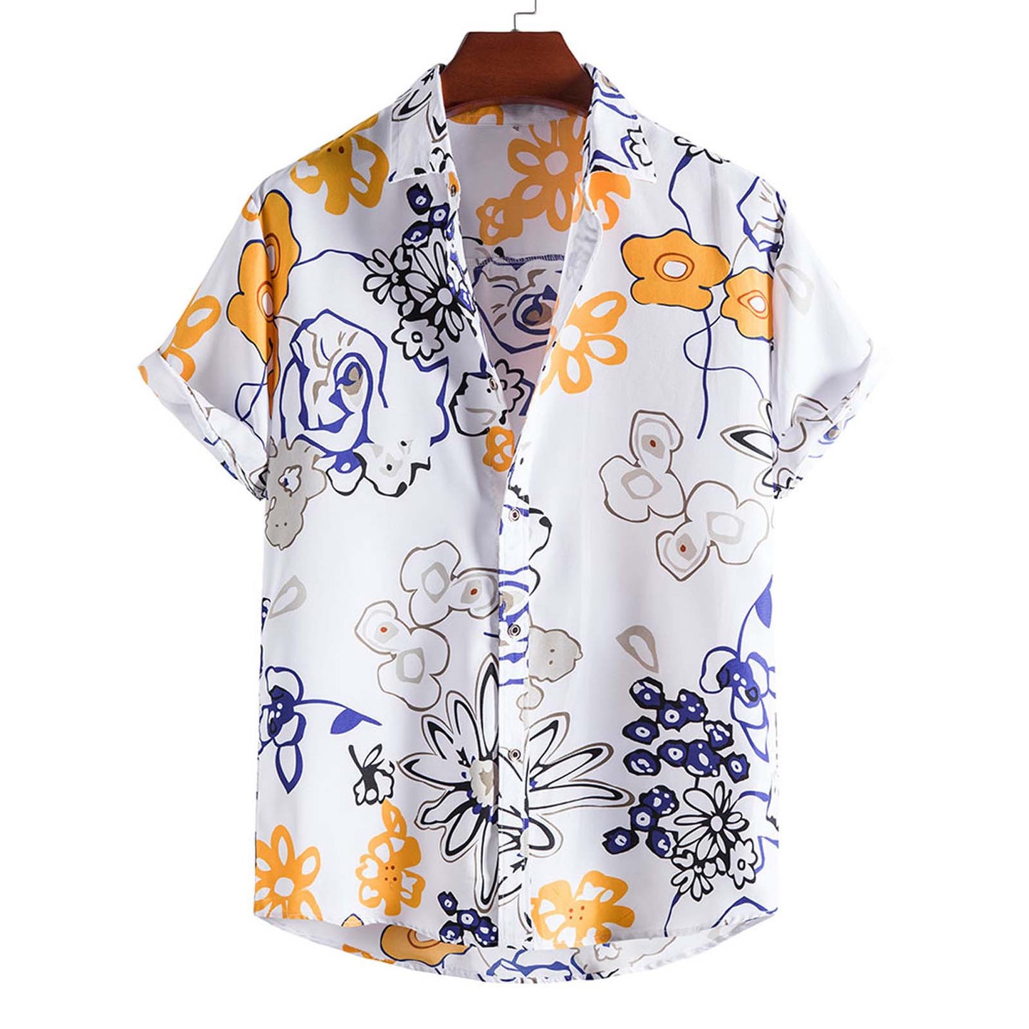 Beach Men's Short-sleeved Shirt